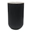 Tracey Boyd Black Unscented Ribbed Modern Candle, 3.5x6