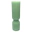 Tracey Boyd Green Unscented Ribbed Hourglass Candle, 3x10