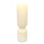 Tracey Boyd White Unscented Ribbed Hourglass Candle, 3x10