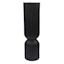 Tracey Boyd Black Unscented Ribbed Hourglass Candle, 3x10