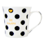 Be Happy Polka Dot Mug, 12oz