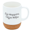 Life Happens Cork Bottom Mug, 15oz