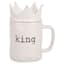 Matte Black & White King Mug, 21oz