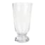 Etched Clear Glass Vase, 8"