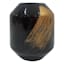 Crosby St. Black Gold Stroke Vase, 10"