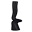 Crosby St. Black Ceramic Abstract Vase, 12"