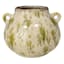 Honeybloom Splotch Ceramic Vase with Handles, 8"