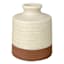 Honeybloom Two Tone Ceramic Vase, 5"