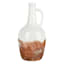 White Glazed Bottle Vase, 16.5"