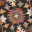 Verona Black Floral Kitchen Mat, 18x30