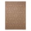 (E502) Tracey Boyd Toledo Brown Geo Outdoor Area Rug, 7x10