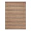 (B870) Found & Fable Aaron Brown & Natural Striped Jute Area Rug, 5x7