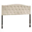 Honeybloom Kane Beige Tufted Headboard, King