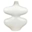 Crosby St. White Wavy Ceramic Vase, 14"