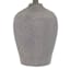 Found & Fable Dark Grey Patterned Small Table Lamp with Shade, 20"