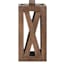 Honeybloom Walnut Crisscross Small Table Lamp with Shade, 20"