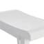 Providence White Saddle Backless Barstool, 29"