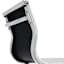 Crosby St. Maxwell Adjustable Faux Leather Barstool, White