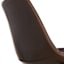 Crosby St. Drake Faux Leather Barstool, Espresso Brown