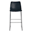 Drake Faux Leather Barstool, Navy Blue