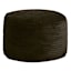Ridgecrest Charcoal Grey Plush Pouf, 20"