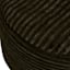 Ridgecrest Charcoal Grey Plush Pouf, 20"
