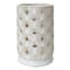 Tracey Boyd Beige Geo Cut Out Ceramic Uplight Lamp, 7"
