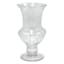 Clear Glass Trumpet Vase, 12"