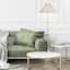 Crosby St. Brushed Brass Stick Lamp with Marble Base & White Empire Shade, 59"