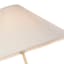 Crosby St. Brushed Brass Stick Lamp with Marble Base & White Empire Shade, 59"