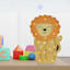 Tiny Dreamers Yellow Lion Painted Wood Sign, 9.8"