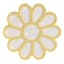 Tiny Dreamers White & Yellow Flower Painted Wood Sign, 9.8"