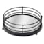 Black Metal Mirror Tray, 8"