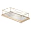 Gold Rectangular Mirror Tray, 10x5