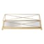 Gold Rectangular Mirror Tray, 10x5