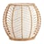 Found & Fable Natural Rattan Woven Uplight Lamp, 9"