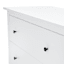 Taylor 3-Drawer Faux Wood Dresser, White