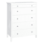 Taylor 5-Drawer Faux Wood Dresser, White