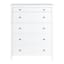 Taylor 5-Drawer Faux Wood Dresser, White