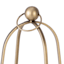 Gold Metal Lantern with Glass, 13"