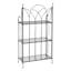 3-Tier Black Gothic Baker Rack with Metal Wire Shelves