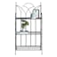 3-Tier Black Gothic Baker Rack with Metal Wire Shelves