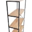 Honeybloom 4-Tier Burnaby Wood & Metal Bookshelf