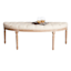 Providence Lourdes Tufted Curved Bench, Neutral