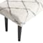 Found & Fable Zuri Tufted Bench, Cream & Black