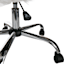 Fiona Adjustable Office Chair, White Faux Fur