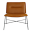 Crosby St. Zoey Faux Leather Accent Chair, Camel