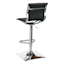 Crosby St. Maxwell Adjustable Faux Leather Barstool, Black