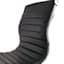 Crosby St. Maxwell Adjustable Faux Leather Barstool, Black