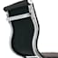 Crosby St. Maxwell Adjustable Faux Leather Barstool, Black